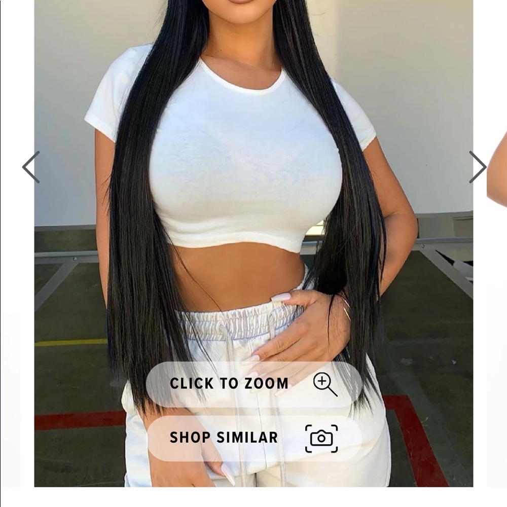 White crop top
